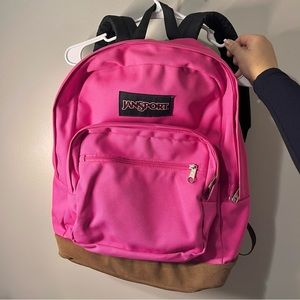 JansSport Pink and Tan Backpack